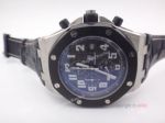 Replica Audemars Piguet Watches For Sale - Royal Oak Offshore Black Leather Band Watch